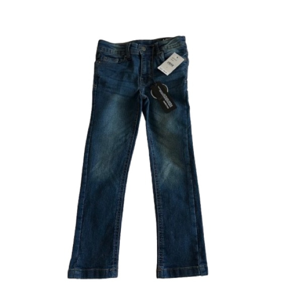 Buffalo David Bitton Girl's 5 Denim Blue Max Skinny Fit Stretchy Adjustable Jean